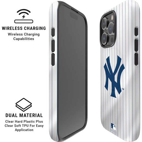 MLB New York Yankees Home Jersey iPhone 16 Pro Max Magsafe Impact Case